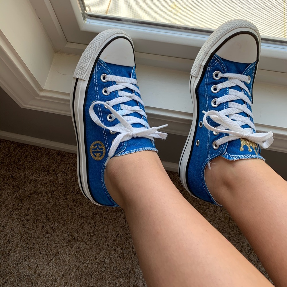 blue kansas city royals converse size 7